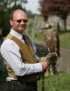 George & Maya at a static display of birds